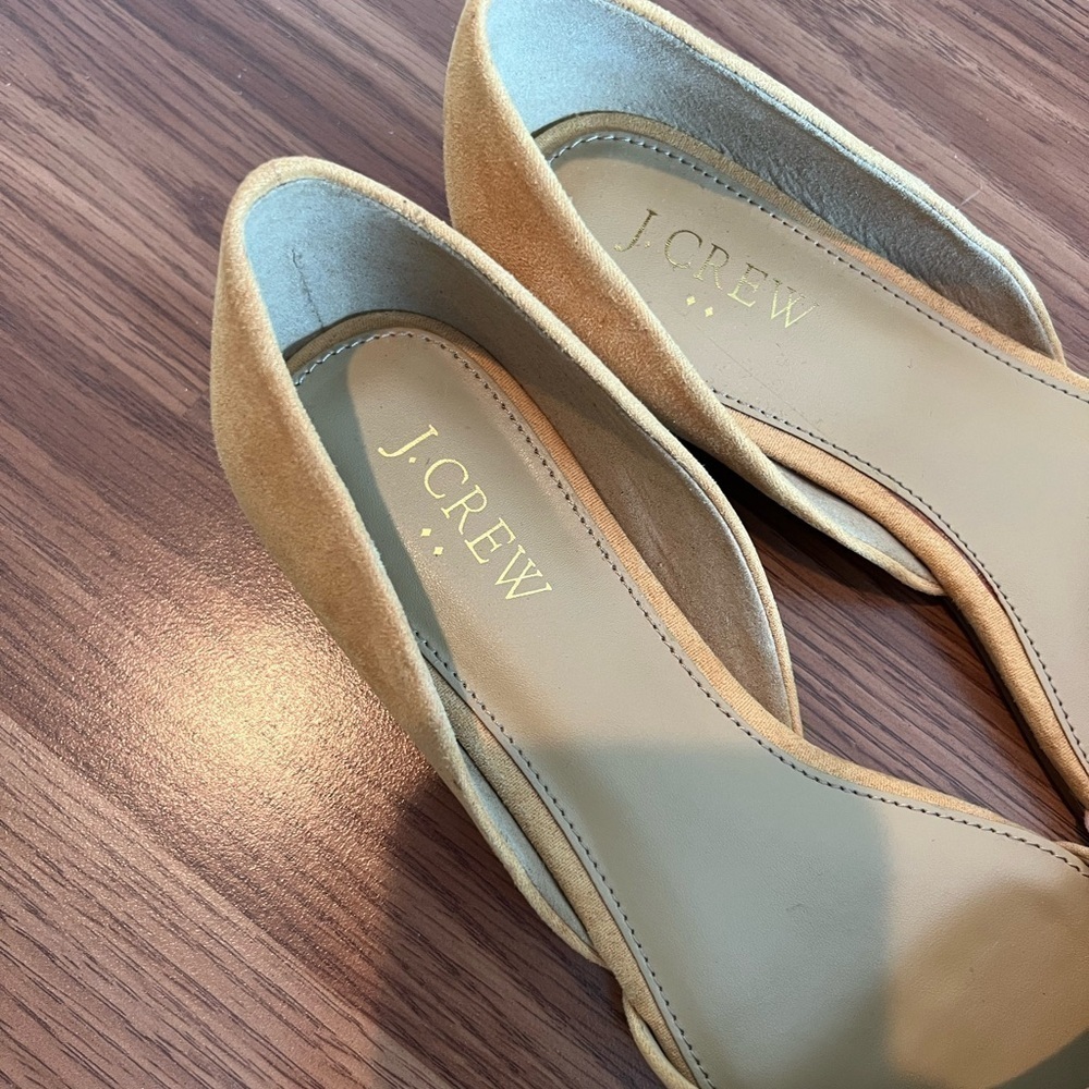 J.Crew Zoe Suede Leather D'Orsay Flats - Picture 13 of 13